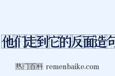 他们走到它的反面造句是什么意思的图片